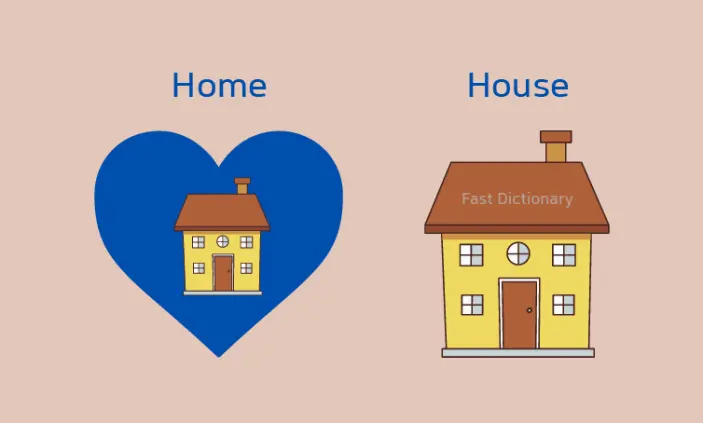 فرق بین home و house