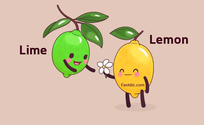 تفاوت lemon و lime چیست؟