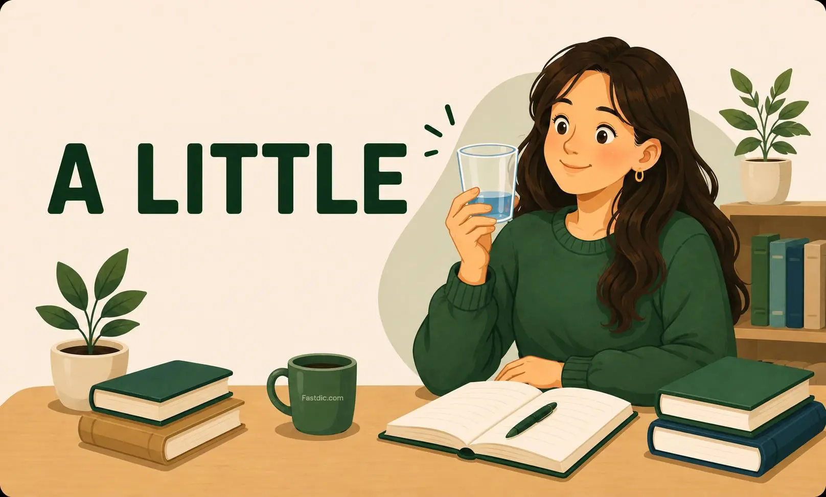 فرق little و a little