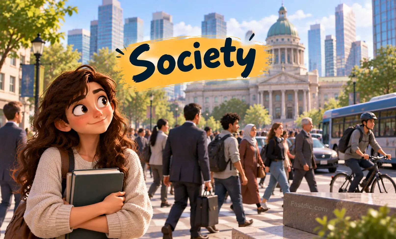 فرق بین society و community