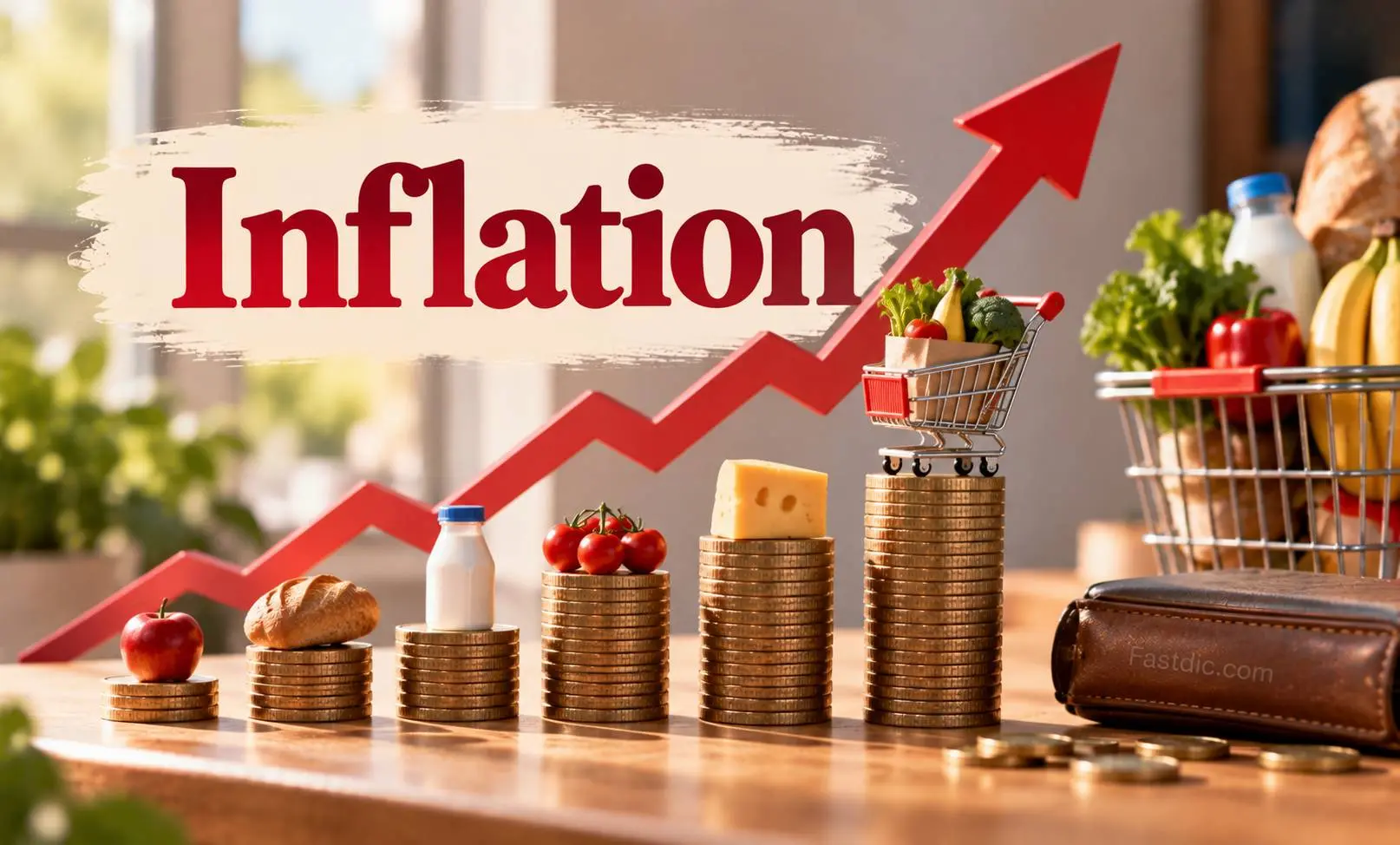 فرق deflation و inflation